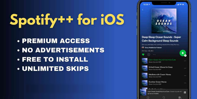 Spotify ++: Hack Spotify Premium Free on iPhone