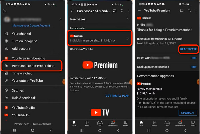 How To Cancel YouTube Music Premium On Phone Desktop NoteBurner