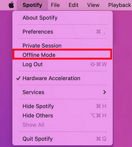 Spotify Offline Mode on Mac