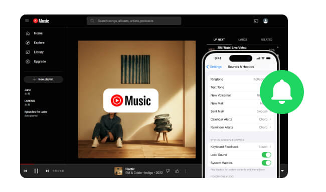 how to use youtube music as iphone ringtone