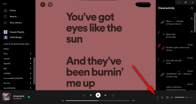 View and Share Spotify Lyrics on Desktop
