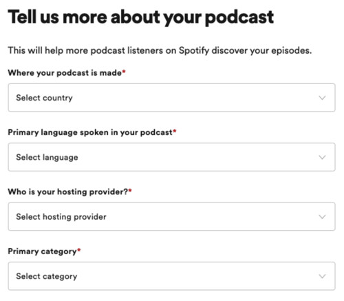 upload podcast to Spotify 3