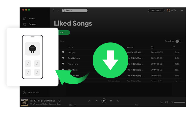 Download Music from Spotify to Android Phones