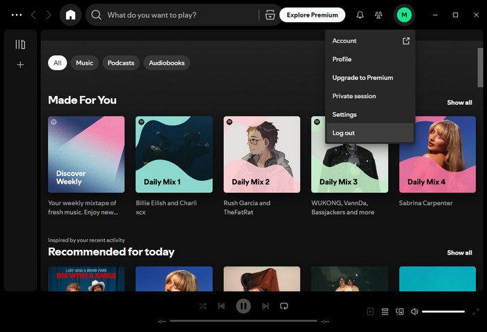  Manually Log Out Spotify EveryWhere