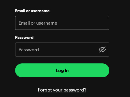   Log Out Spotify EveryWhere Forgot your password