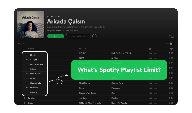 spotify playlist limit